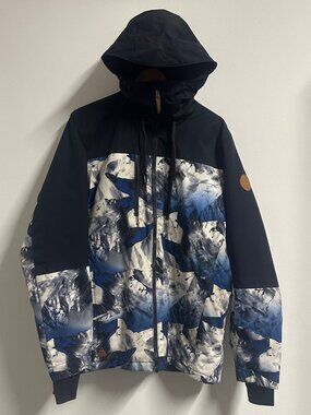 Quiksilver Dryflight Jacket Snowboard Skiing Insulated 10K Mens size Small Mult